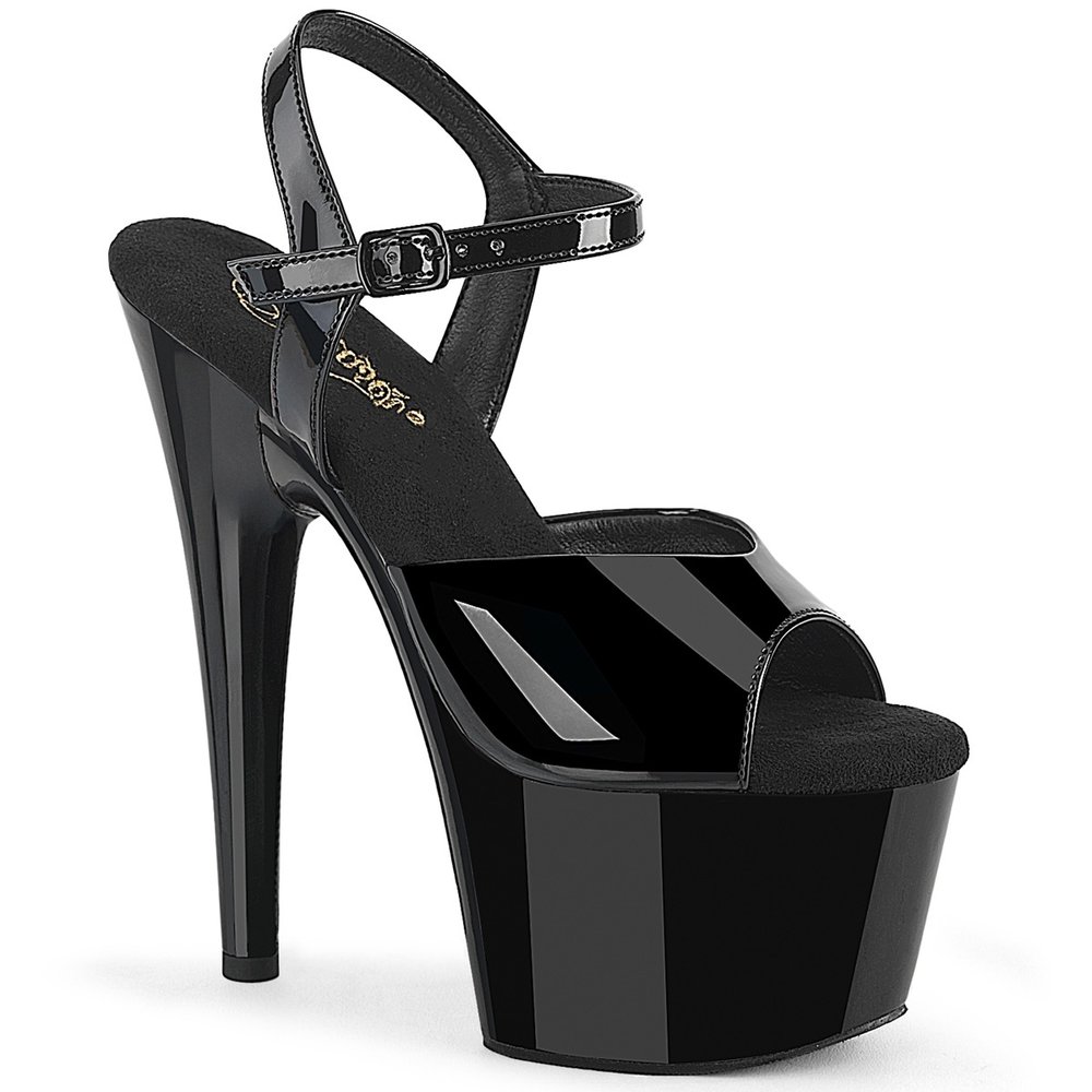 Pleaser - ADORE709WR KnöchelriemenSandale - Schwarz